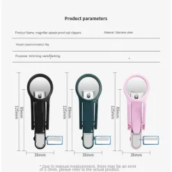 Präzisions-Nagelknipser – Vergrößernder Clear Cut Trimmer