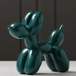 Puffaro Balloon Dog Sculpture – Colorful Resin Decorative Art