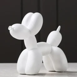 Puffaro Balloon Dog Sculpture – Colorful Resin Decorative Art