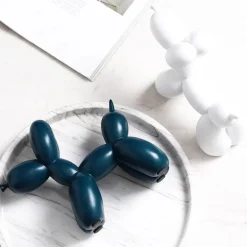 Puffaro Balloon Dog Sculpture – Colorful Resin Decorative Art