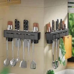 Punch-Free Küchen-Aufbewahrungsregal - Geschirr-Organizer-Regal