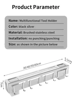 Punch-Free Küchen-Aufbewahrungsregal - Geschirr-Organizer-Regal