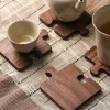 Puzzle-Untersetzer aus Walnussholz – einzigartige Getränkeuntersetzer aus Holz