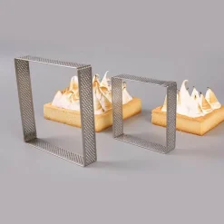 Quadratische und rechteckige Kuchenformen aus Edelstahl zum Selbstbacken und Dekorieren