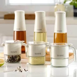 Quadratischer Gewürzspender aus Glas - Gewürzbehälter für die Küche