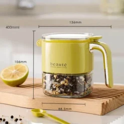 Quadratischer Gewürzspender aus Glas - Gewürzbehälter für die Küche