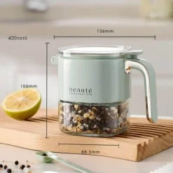 Quadratischer Gewürzspender aus Glas - Gewürzbehälter für die Küche