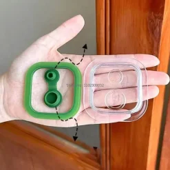 Quadratisches Glasbecher-Set mit Strohhalm – Stilvolles, hitzebeständiges Trinkgeschirr für Milch und Kaffee