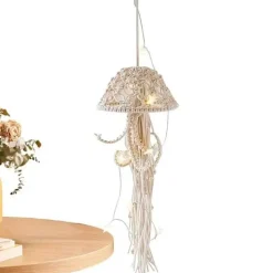 Quallen-Traumfängerlampe - Handgemachte dekorative Leuchte