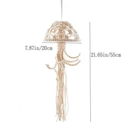 Quallen-Traumfängerlampe - Handgemachte dekorative Leuchte