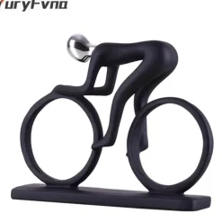 Radfahrer-Skulptur – Abstrakte Kunst, Heimdekoration für Sportler