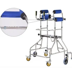 6-Rad-Gehhilfe für Senioren – Rehabilitations-Anti-Rollover-Hilfe