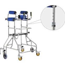 6-Rad-Gehhilfe für Senioren – Rehabilitations-Anti-Rollover-Hilfe