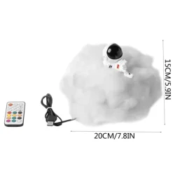 Rainbow Astronaut Cloud Lamp - Colorful LED Night Light