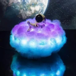 Rainbow Astronaut Cloud Lamp - Colorful LED Night Light
