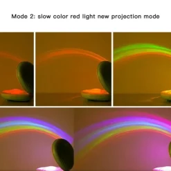 Rainbow LED Shell Atmosphere Lamp - Color-Changing Night Light