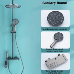 Rainfall Shower Set - Stylish Bathroom Fixture