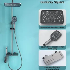 Rainfall Shower Set - Stylish Bathroom Fixture
