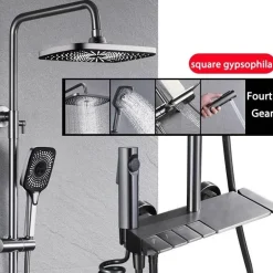 Rainfall Shower Set - Stylish Bathroom Fixture