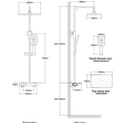 Rainfall Shower Set - Stylish Bathroom Fixture