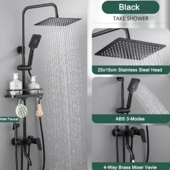 Rainfall Shower Set - Stylish Bathroom Fixture