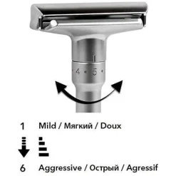 Rasierhobel aus Titan – Rasierklinge für Herren