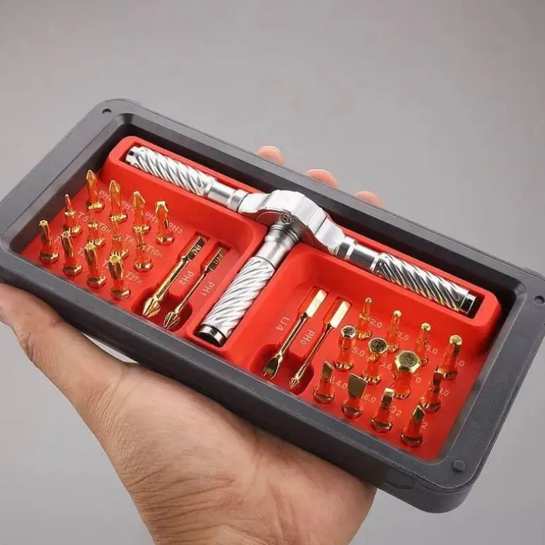 Ratschenschraubendreher-Set – Multitool mit Smart-Twist-Design