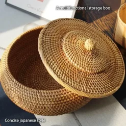 Rattan Aufbewahrungsbox - Handgewebter Küchenorganizer Home Decor
