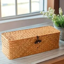 Rattan Storage Basket - Ayla Organizer for Home Decor