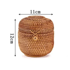 Rattan-Aufbewahrungsbox – Küchen-Organizer, Snackbehälter