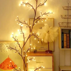 Rattan-Lichterketten – Dekorative Zweig-Lichterkette