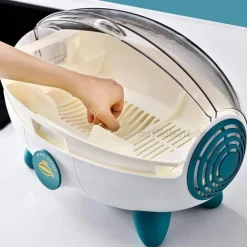 Raumschiff-Geschirrtrockner-Organizer – Kreative Aufbewahrungslösung für die Küche