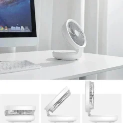 Rechargeable Foldable Wireless Fan Night Lamp
