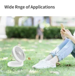 Rechargeable Foldable Wireless Fan Night Lamp