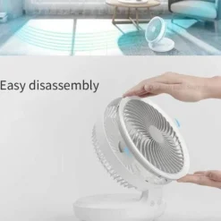 Rechargeable Foldable Wireless Fan Night Lamp