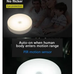 Rechargeable LED Night Light - USB Motion Sensor Lamp