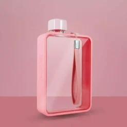 Rechteckige, flache, transparente, auslaufsichere Thermoskanne