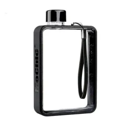 Rechteckige, flache, transparente, auslaufsichere Thermoskanne