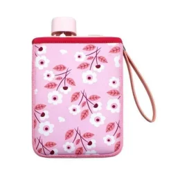 Rechteckige, flache, transparente, auslaufsichere Thermoskanne