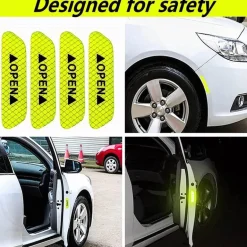 Reflektierende Sicherheitsaufkleber - 4 Stück City Light Decals