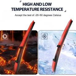 Regenbogen-Scheibenwischerblatt - Buntes Autozubehör