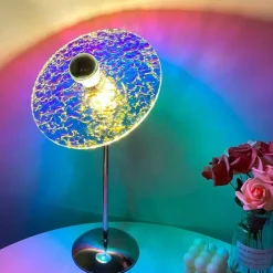 Regenbogen-Sonnenuntergang-Tischlampe – Stimmungsvolle Beleuchtung