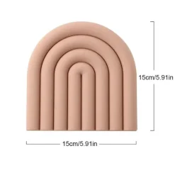 Regenbogen-Untersetzer-Set aus Silikon – hitzebeständige Tischsets für die Küche