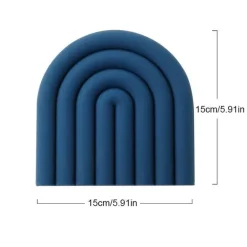 Regenbogen-Untersetzer-Set aus Silikon – hitzebeständige Tischsets für die Küche