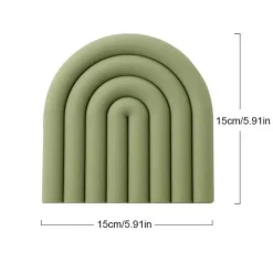 Regenbogen-Untersetzer-Set aus Silikon – hitzebeständige Tischsets für die Küche