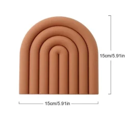 Regenbogen-Untersetzer-Set aus Silikon – hitzebeständige Tischsets für die Küche