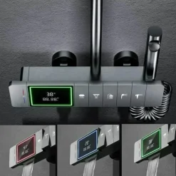 Regenduschen-Set – Elegante Klaviertastensteuerung