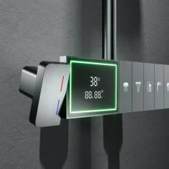 Regenduschen-Set – Elegante Klaviertastensteuerung