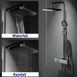 Regenduschen-Set – Elegante Klaviertastensteuerung