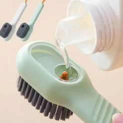 Reinigungsbürste mit weichen Borsten und langem Griff für Schuhe, Kleidung und Bretter – vielseitiges Mehrzweckwerkzeug